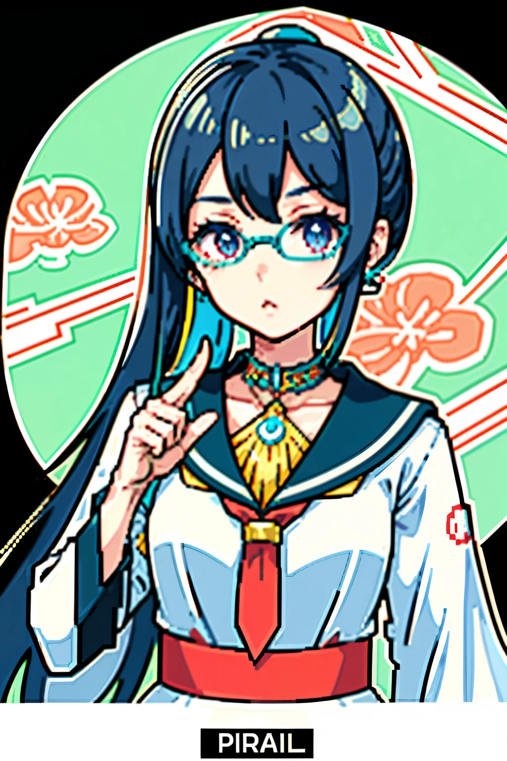 Anime Miku Nakano, a breathtaking masterpiece, boasts top-tier quality with every pixel meticulously crafted. The scene unfolds with a close-up of her intricately detailed face, framed by luscious black hair styled in short, detailed layers. A pair of eye glasses perched on her nose adds a touch of elegance and intelligence to her character design. The background, saturated with vibrant colors and radial lines, further emphasizes the high-quality animation.
From a low angle, we see Miku Nakano at a distance, standing in a picturesque location filled with cherry blossoms. The scene is set during a meteor shower,