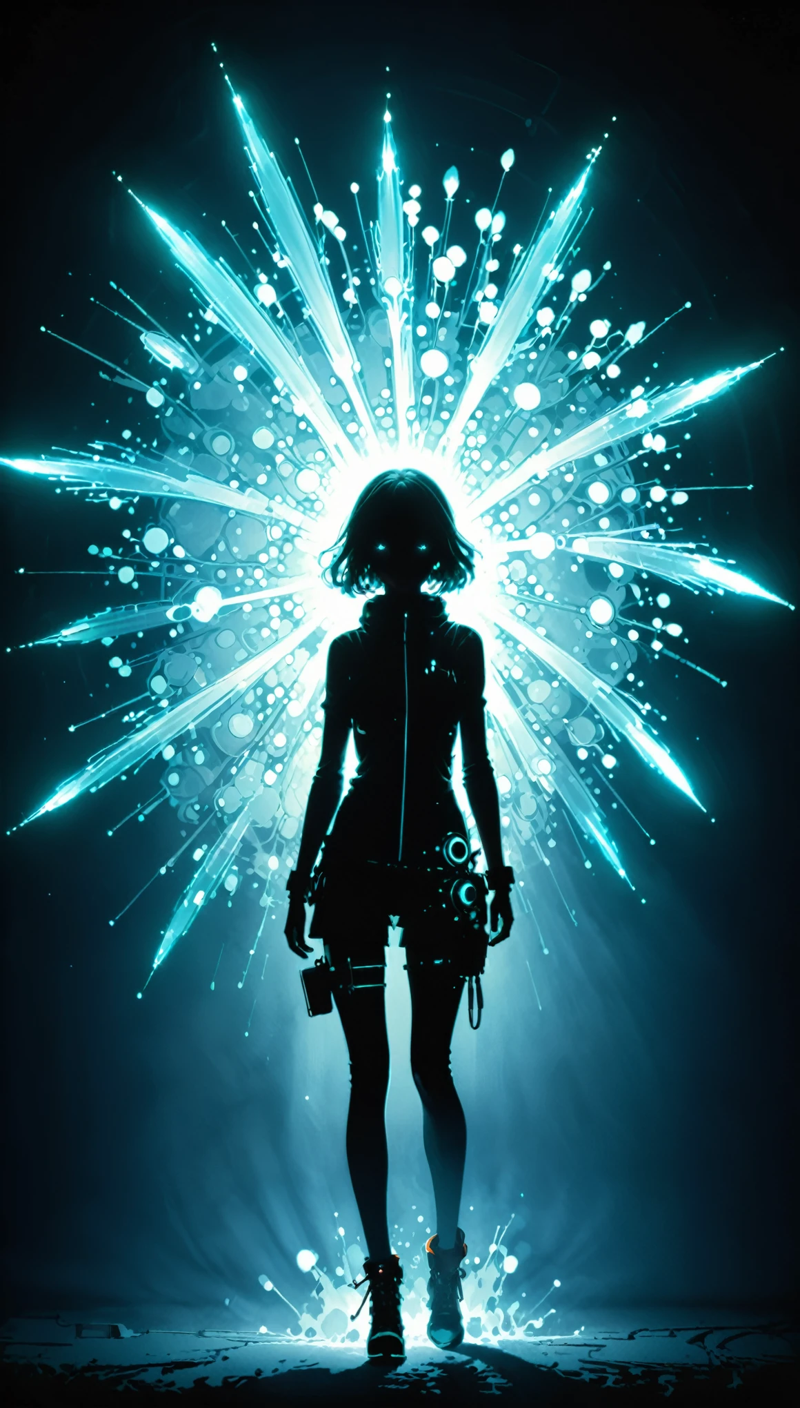 (in style of Ashley Wood:1.2),(in style of Nick Veasey:0.6),
Chemiluminescence,1girl,