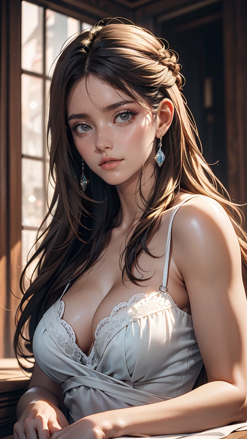 high quality, 最high quality, Realistic, RAW Photos, Realistic, Ultra-realistic 8K CG, Super detailed, High resolution, masterpiece, 1 girl, 18-year-old, Beautiful face of a woman, Soft Face, elegant, Long Hair, blue eyes, Light blue eyes, close, Intricate details, Detailed Texture, Fine details, Front Face , Natural female body, sexy, Very beautiful young woman's face,