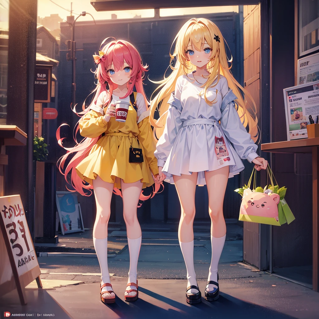 Anime girl with coffee and teddy bear, Anime girl drinking energy drink, Soda themed girl, Anime Moe Art Style, Nice art style, Anime Style 4K, Cute girl anime visuals, 2D Anime Style, Soft Anime illustration, Anime Aesthetics, Anime illustration, Anime-style illustrations, Nightcore, mikudayo, Anime style digital art