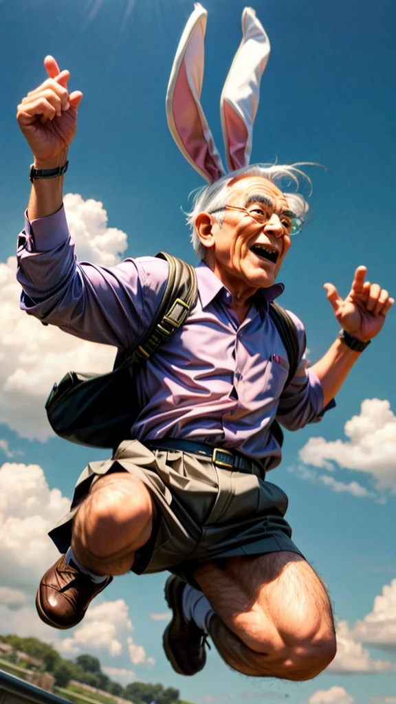 Bunny ears、Funny old man、Jumping