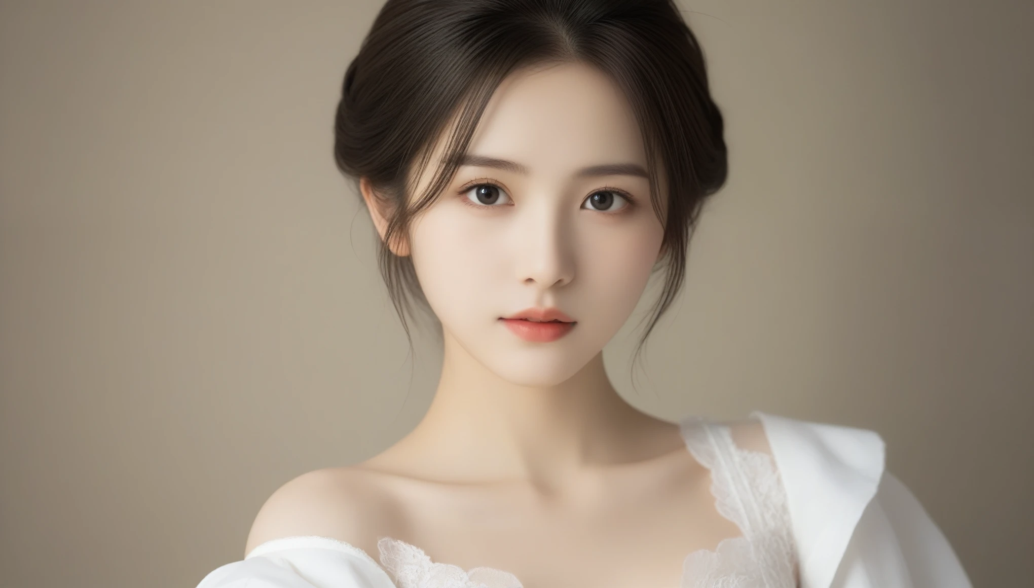 8k, Ultra-high resolution, highest quality, masterpiece, Surreal, photograph, 1 girl, (:1.3), pretty girl, Cute Face, Beautiful eyes in every detail, 細かくdetailedに,masterpiece,, One Girl:1.2, Japan Female Announcer, One beautiful woman, octopath traveler,Bold Pose,Looking at the audience、beauty,Long neck、Laugh a little、Please close your mouth and laugh、(((Ideal body type))),A cup small breasts :2,、Portraiture:2、Perfect Anatomy、鮮明なdetailed、detailed、Surreal、Light and shadow,Strong light,Fashion magazine cover,Thin lips