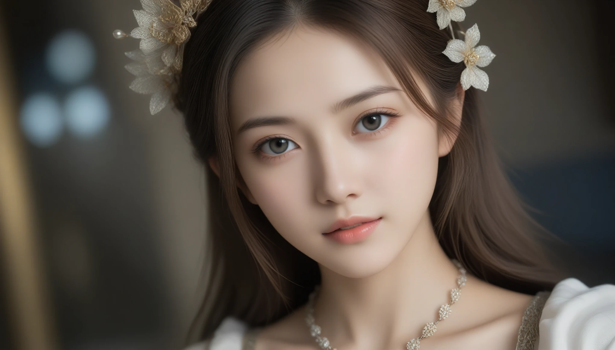8k, Ultra-high resolution, highest quality, masterpiece, Surreal, photograph, 1 girl, (16 years old:1.3), pretty girl, Cute Face, Beautiful eyes in every detail, 細かくdetailedに,masterpiece,, One Girl:1.2, Japan Female Announcer, One beautiful woman,octopath traveler,(Fractal Art:1.3),colorful,最もdetailedな,Bold Pose,Looking at the audience、beauty,Long neck、Laugh a little、Please close your mouth and laugh、(((Ideal body type))),A cup small breasts :2,、Portraiture:2、Perfect Anatomy、鮮明なdetailed、detailed、Surreal、Light and shadow,Strong light,Fashion magazine cover,Thin lips
