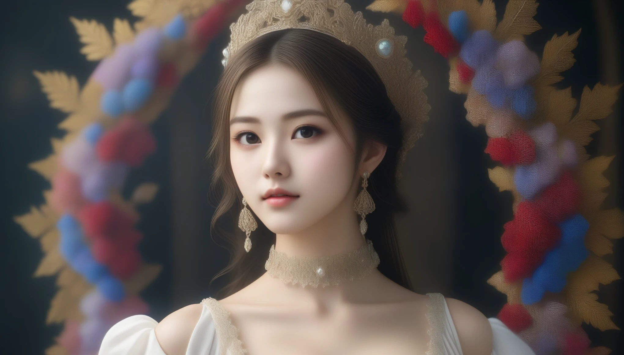 8k, Ultra-high resolution, highest quality, masterpiece, Surreal, photograph, 1 girl, (:1.3), pretty girl, Cute Face, Beautiful eyes in every detail, 細かくdetailedに,masterpiece,, One Girl:1.2, Japan Female Announcer, One beautiful woman,octopath traveler,(Fractal Art:1.3),colorful,最もdetailedな,Bold Pose,Looking at the audience、beauty,Long neck、Laugh a little、Please close your mouth and laugh、(((Ideal body type))),A cup small breasts :2,、Portraiture:2、Perfect Anatomy、鮮明なdetailed、detailed、Surreal、Light and shadow,Strong light,Fashion magazine cover,Thin lips