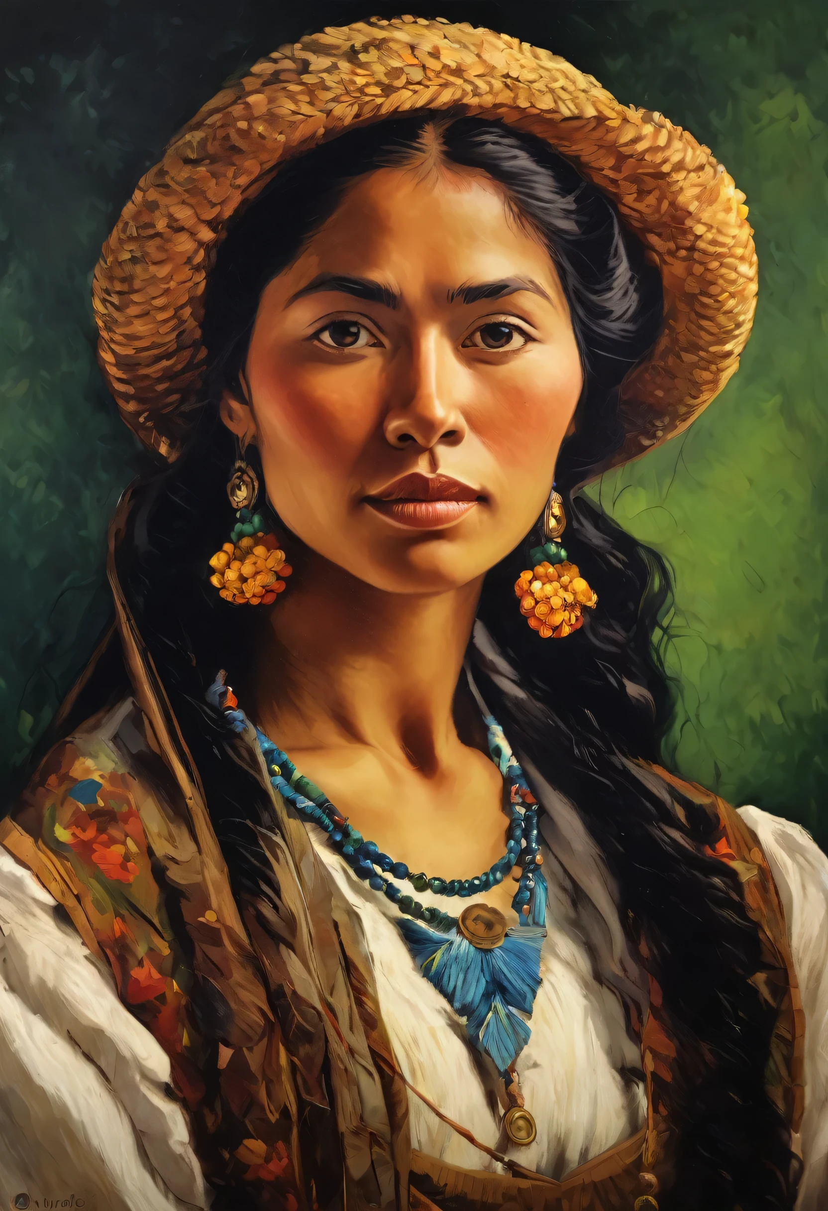 oil painting., mulher peruano 30 anos, lindissima , wearing typical Peruvian clothes, chapeu preto, nos alpes, com uma lhama (best quality,4k,8k,highres,masterpiece:1.2),ultra-detailed,1.37),HDR,UHD,studio lighting,ultra-fine painting,sharp focus,physically-based rendering,extreme detail description,professional,vivid colors,bokeh,portraits, style van gogh,renoir,leonardo da vinci, chirico,