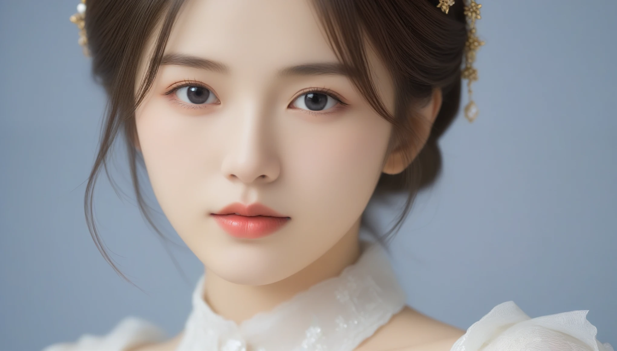 8k, Ultra-high resolution, highest quality, masterpiece, Surreal, photograph, 1 girl, (:1.3), pretty girl, Cute Face, Beautiful eyes in every detail, 細かくdetailedに,masterpiece,, One Girl:1.2, Japan Female Announcer, One beautiful woman,octopath traveler,(Fractal Art:1.3),colorful,最もdetailedな,Bold Pose,Looking at the audience、beauty,Long neck、Laugh a little、Please close your mouth and laugh、(((Ideal body type))),A cup small breasts :2,、Portraiture:2、Perfect Anatomy、鮮明なdetailed、detailed、Surreal、Light and shadow,Strong light,Fashion magazine cover,Thin lips
