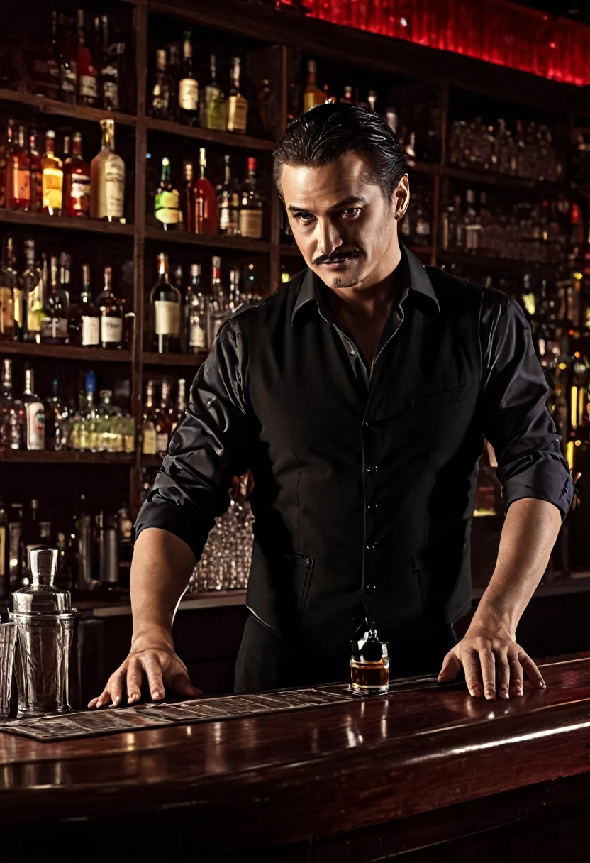 A mysterious bartender
