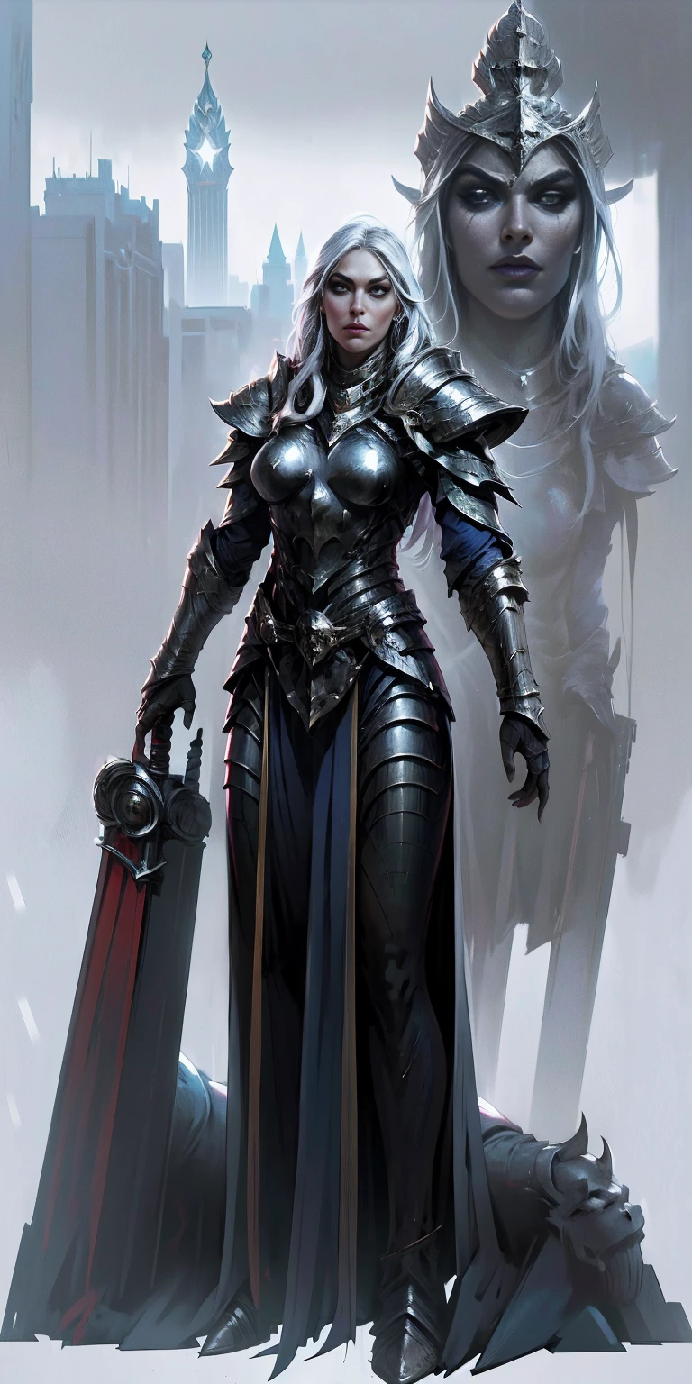 full body standing symmetrical beautiful woman, hyper realistic, 1girl, Asgard, Valkyrie, Lady Knight