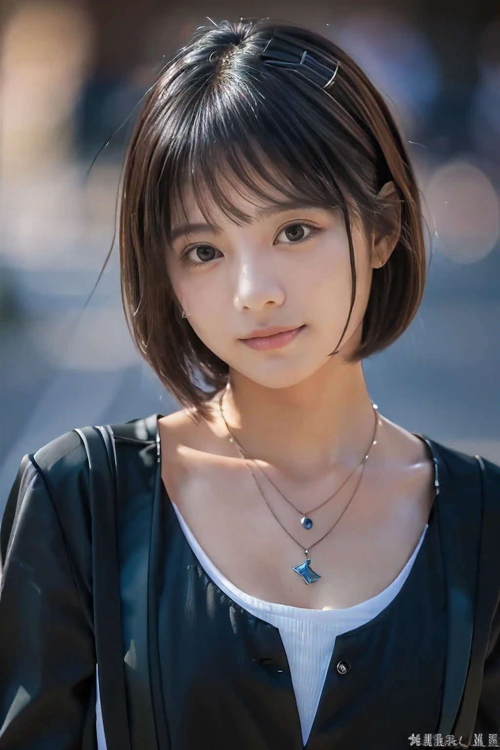 (At the funeral home、18-year-old female:1.5)、(Sad and crying face:1.2)、(The best quality at its best:1.4), (Super detailed), (Very detailed CG unified 16k), Beautiful woman with perfect figure: 1.4, Sharp focus: 1.2, Very detailed, High-quality RAW color photos, Professional photography, Great face and eyes, cosmetics, (Amazingly beautiful girl), ((All-black funeral attire:1.5)), Sexy posture，(View from below), Realistic movie faces, Wide zoomed out view of head to foot length, Full body long view, Realistic, ((Realistic natural orange red hairstyle, Realistic blue eyes)), ( Short Bob Hair:1.5), (necklace:1.5)、, Very beautiful face, Perfect model beauty, Mouth swelling, Highly detailed face and skin texture, Fine grain, double eyelid, Medium chest, smile, (masterpiece), highest quality, High resolution, Very detailed, Blurred Background, Depth of written boundary, Cinema Lighting, Great legs, , Clear, well-maintained skin,