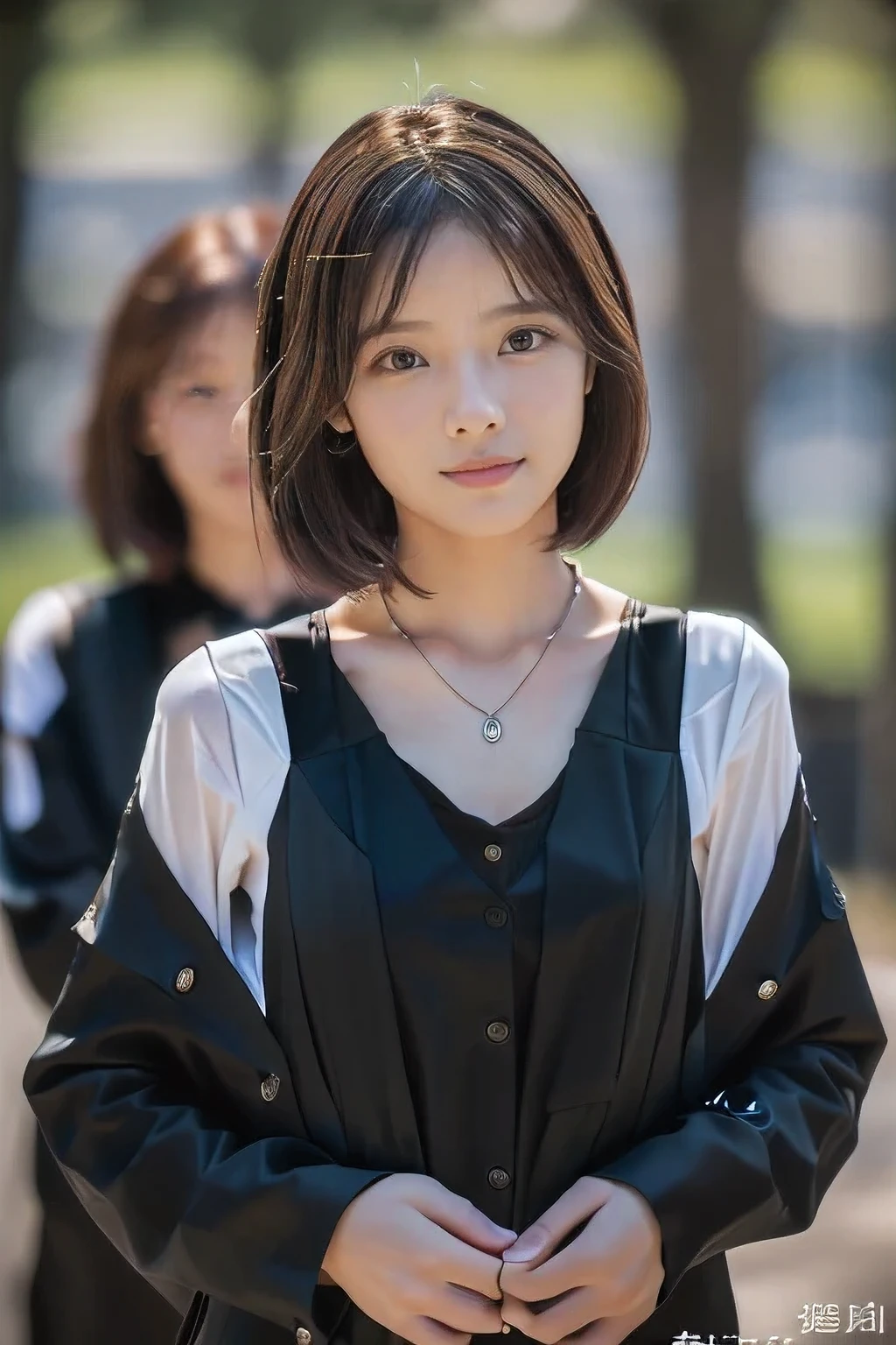 (At the funeral home、18-year-old female:1.5)、(Sad and crying face:1.2)、(The best quality at its best:1.4), (Super detailed), (Very detailed CG unified 16k), Beautiful woman with perfect figure: 1.4, Sharp focus: 1.2, Very detailed, High-quality RAW color photos, Professional photography, Great face and eyes, cosmetics, (Amazingly beautiful girl), ((All-black funeral attire:1.5)), Sexy posture,(View from below), Realistic movie faces, Wide zoomed out view of head to foot length, Full body long view, Realistic, ((Realistic natural orange red hairstyle, Realistic blue eyes)), ( Short Bob Hair:1.5), (necklace:1.5)、, Very beautiful face, Perfect model beauty, Mouth swelling, Highly detailed face and skin texture, Fine grain, double eyelid, Medium chest, smile, (masterpiece), highest quality, High resolution, Very detailed, Blurred Background, Depth of written boundary, Cinema Lighting, Great legs, , Clear, well-maintained skin,