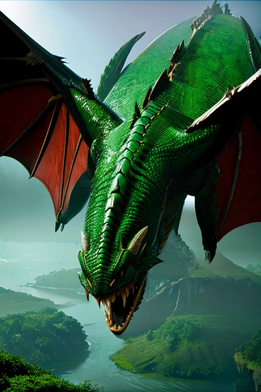 Dragon,scale,green,thorn,Amazon River,jungle,Body length 6 meters,Weight 400 kg,violent,danger,