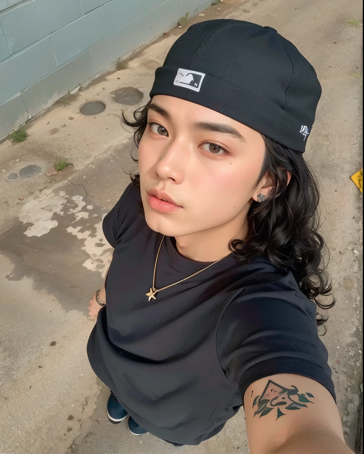 Arafed man with neck and neck tattoo., Kim Doyoung, Cai Xukun, Jinyoung Shin, ulzzang masculino, hyung tae, kanliu666, Jungkook, inspirado em Bian Shoumin, headshot imagem de perfilture, Hong junho hyung, 1 7 anos - idade de rosto fino, taejune kim, imagem de perfil