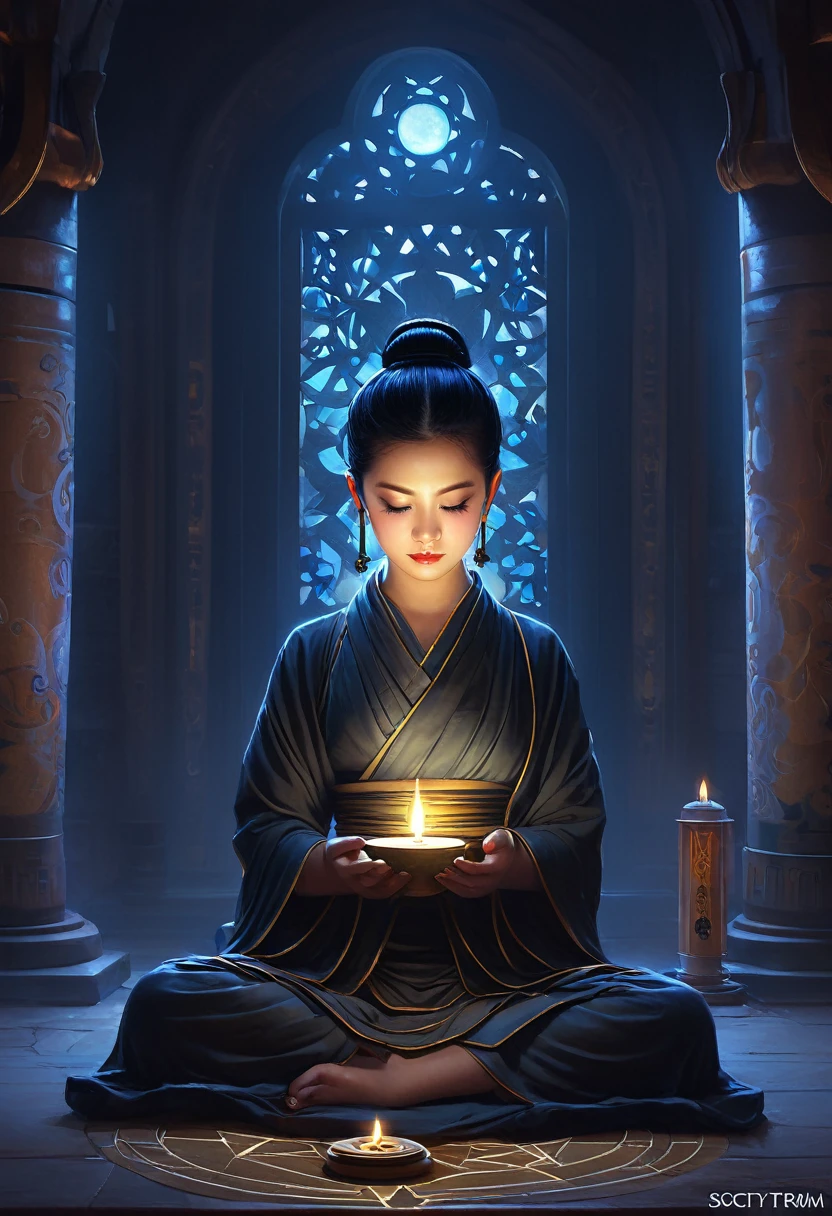 cute, cute, Adorable, (occult:1.3), Buddhism, Great lighting, Soft Shade, Atmospheric lighting, Greg Rutkowski、Stanley Artgerm、Lau Wropp、Lost Draw、Art Station、Painting by CG Society