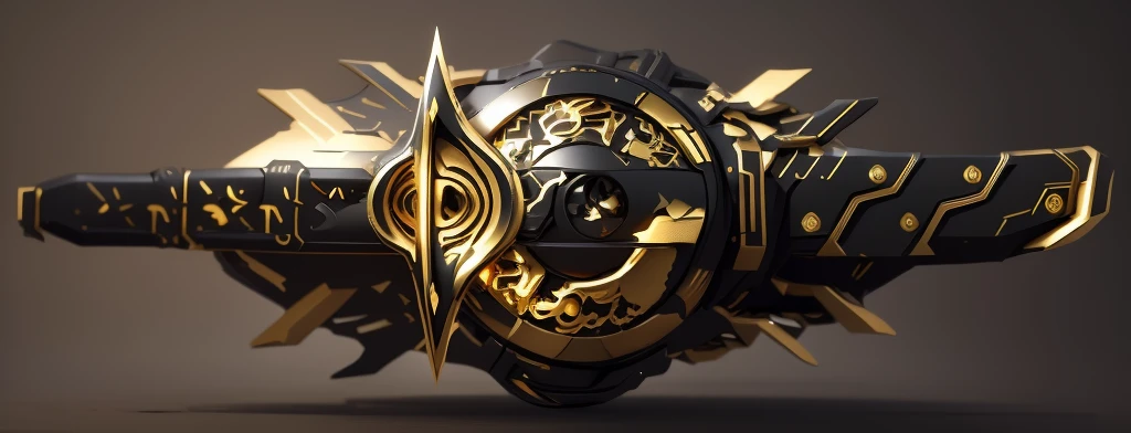 Color changes to black and gold，Some gold and black（Ensure its layering and armor texture，There are a lot of mechanical textures，Black as main color，Gold as a secondary hue，Need to appear around the body）