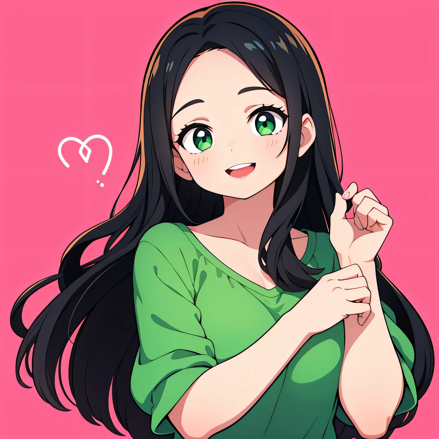 there is a woman with long black hair and a green shirt, ayahausca, imagem de perfil, pele de cor verde!!, Alanis Guillen, by Gina Pellon, by Amélia Peláez, mulher de 30 anos, Mulher de 3 0 anos, fernanda suarez, imagem de perfil, Lorena Avarez, Adriana DXIM, malika favre, mulher sorridente com longos cabelos pretos e uma camisa listrada, imagem de perfil, sorriso malandro with red lips, se divertindo. vibrante, kind smile, Mulher de 3 0 anos, mulher de 30 anos, Sorriso Maligno, linda e sorridente, com um sorriso lindo, imagem de perfil, sorriso malandro, Sandra Chevier, sorriso bonito, parecendo muito bobo, lindo sorriso, imagem de perfilture