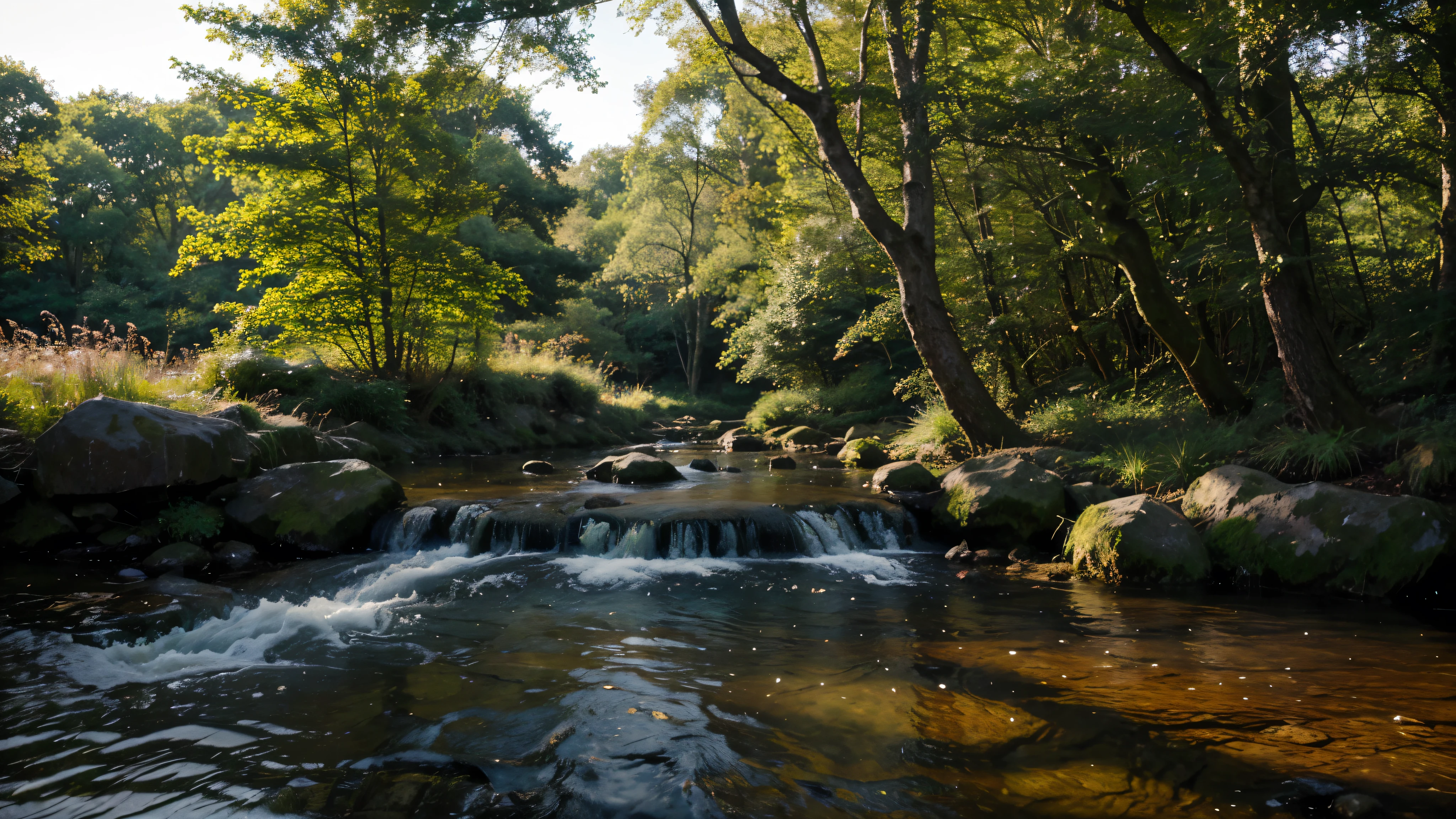 Tranquil woodland streams