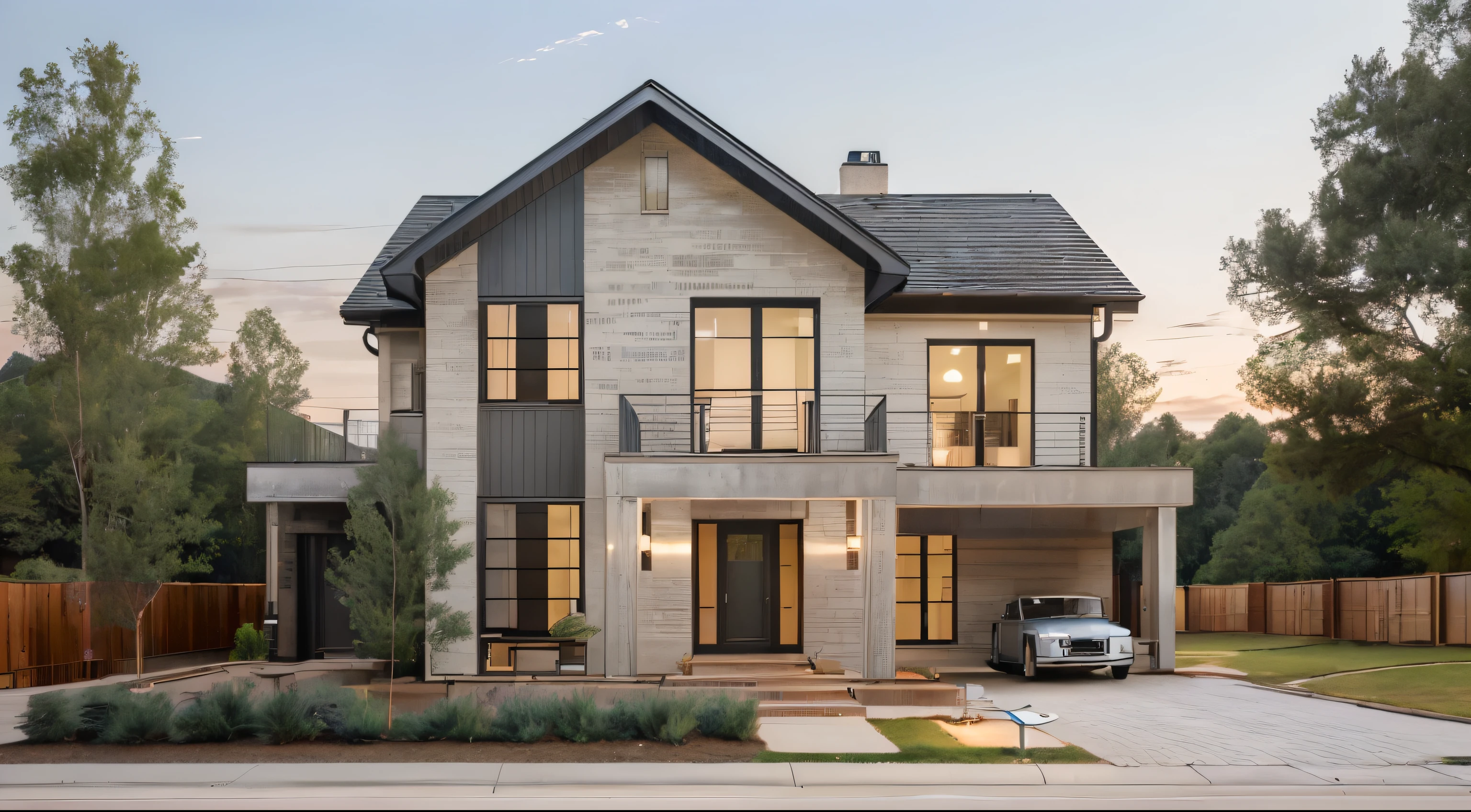 (((house exterior industry style)), color committed, (((1 road in front of house))), like an oldtime industry factory,raw materials, exposed structural elements, and simple, clean lines,rough-hewn steel, polished concrete, glass, and exposured brick,