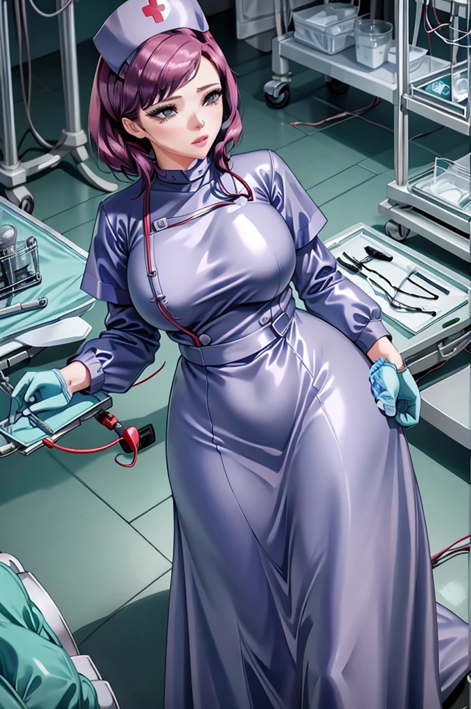 nurse uniform,hospital, latex nurse suit,nurses,busty,elbow gloves,labcoat,black hair woman,red eyes , gigantic ,medical instruments,asian nurse,two nurses,speculum,examination room,oversize ,big ass ,strap on, lay on table ,legs spreaded,giving birth,gyno chair , dentist,Milf,latex,red uniform,oversize breasts