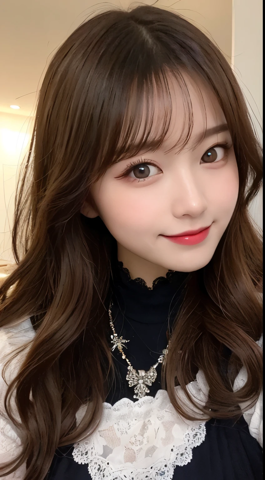Tabletop, highest quality, shape, Very detailed, finely, High resolution, 8k wallpaper, 完璧なダイナミックな構shape, Beautiful and exquisite,ランダムなcute髪,,Natural color lip, Bold sexy pose,smile、20-year-old girl、cute、Looking into the camera,Always blur the background,Perfect and beautiful face,Slim face and figure,Big eyes、Putting on gal makeup,Small face,Shooting from below、Blurred Background,Elegant feminine face、smile、Actual Photos、Adult ta Fashion(No hat)、Shooting from the sky