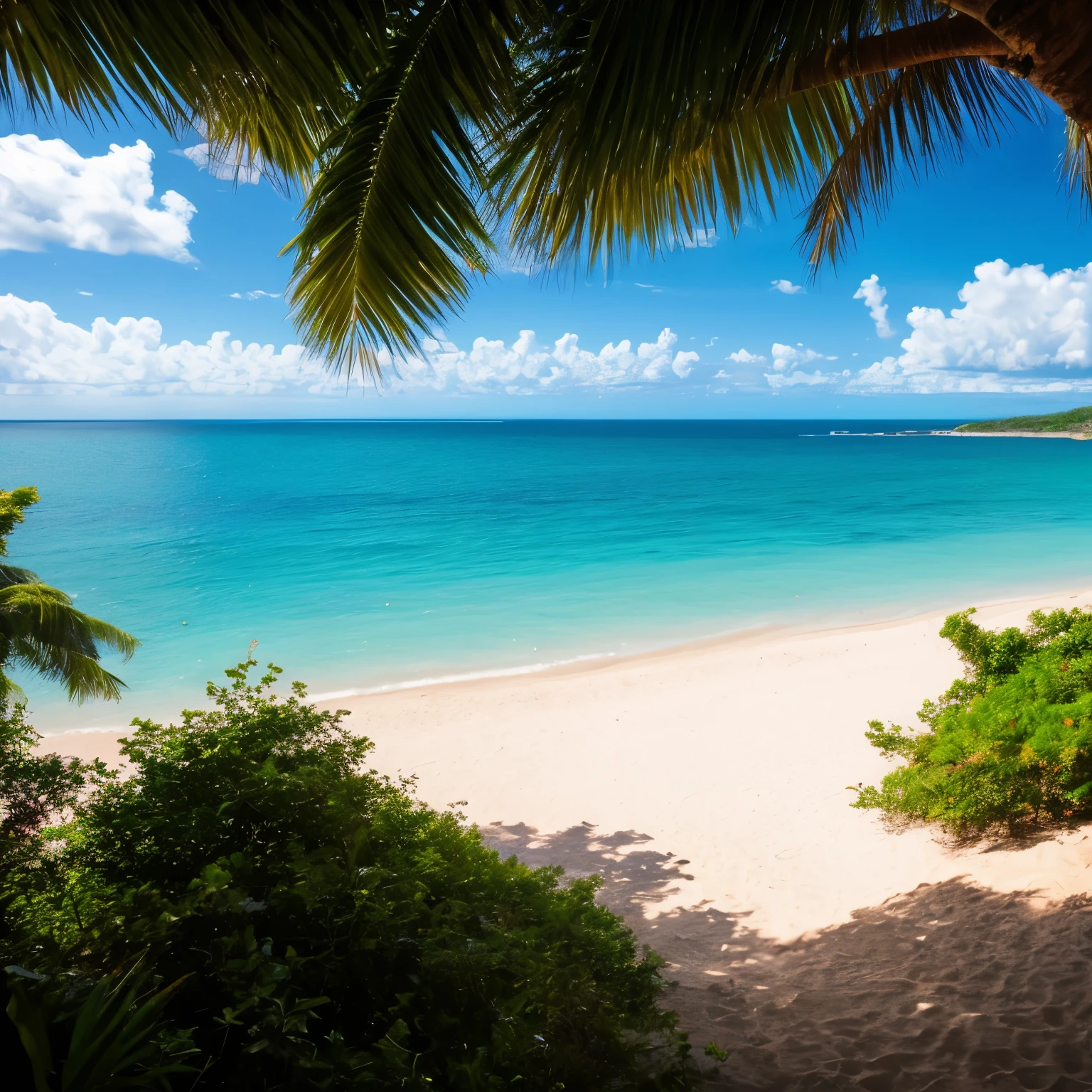 tropical beach panorama