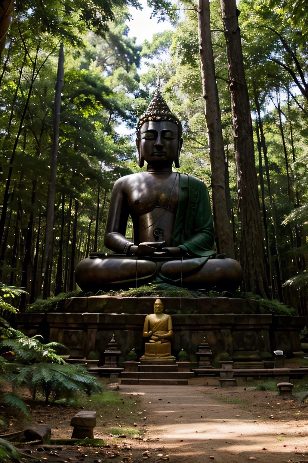 Buddha in forrest