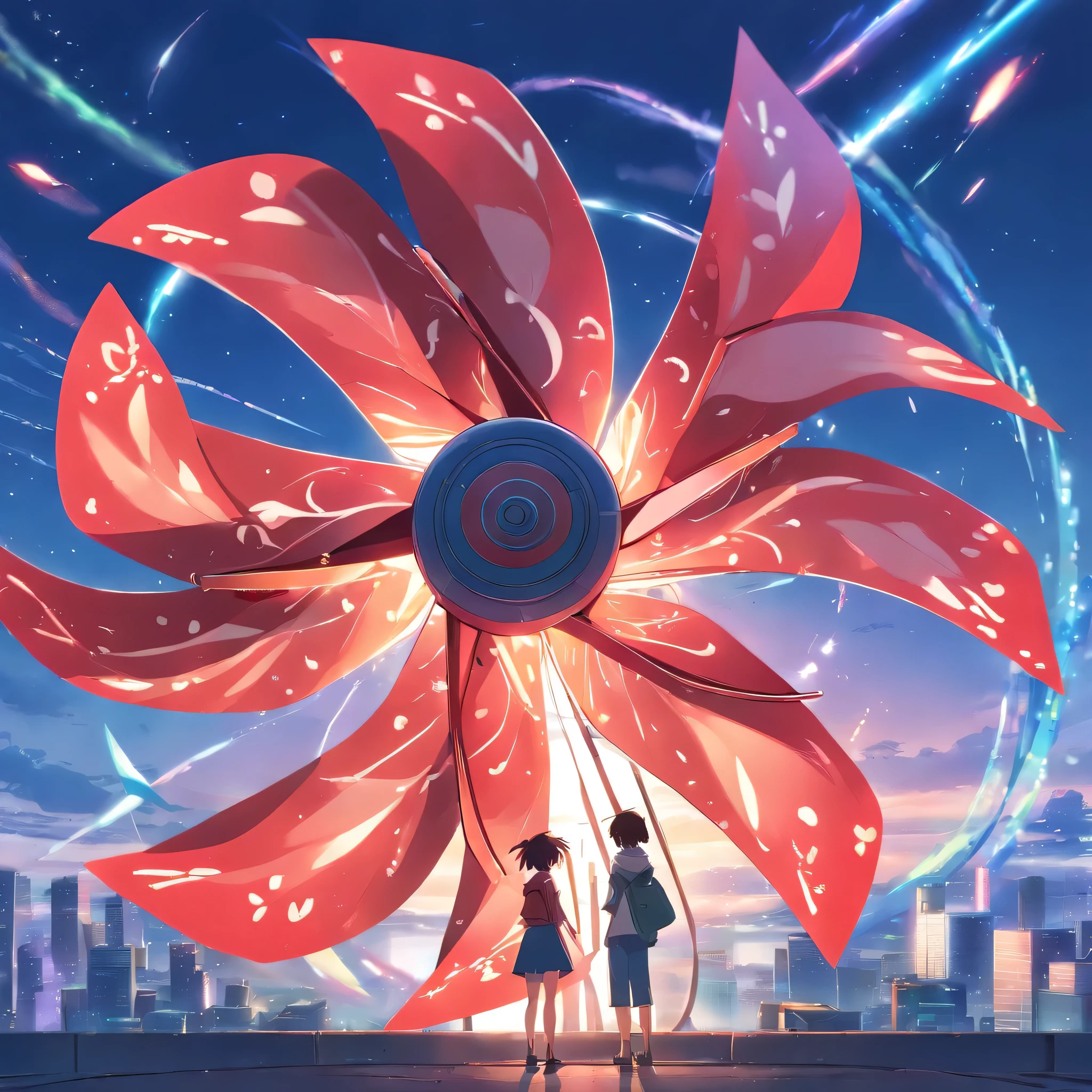 Red toy pinwheel