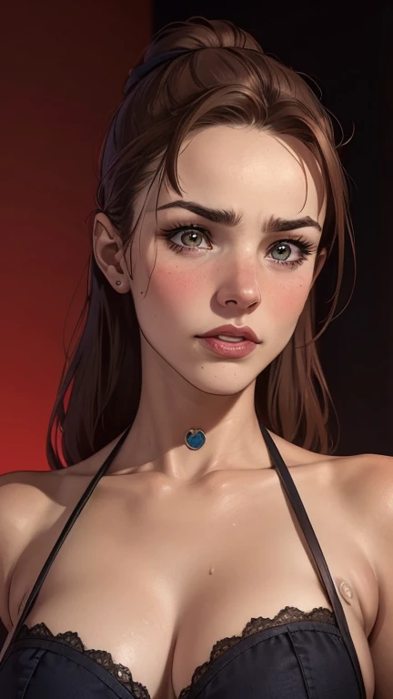 a close up of a woman with a very nervoso expression on her face, nervoso look, fierce expression 4k, raiva. hiper detalhado, nervoso expression, nervoso looking, an nervoso expression, very nervoso expression, scary nervoso pose, nervoso face, nervoso 8 k, highly detailed nervoso anime face, very nervoso, nervoso, evil expression, artgerm detalhadoum close de uma mulher com uma blusa preta e um colar, maquiagem suave, portrait of Barbara Palvin, rosto extremamente lindo, rosto perfeito ), rosto bonito e atraente, ana de armas portrait, Retrato de Sophie Mudd, linda garota modelo, rosto lindo, Barbara Palvin, rosto sexy com maquiagem completa, rosto lindo feminino, rosto muito lindo, maquiagem sutil