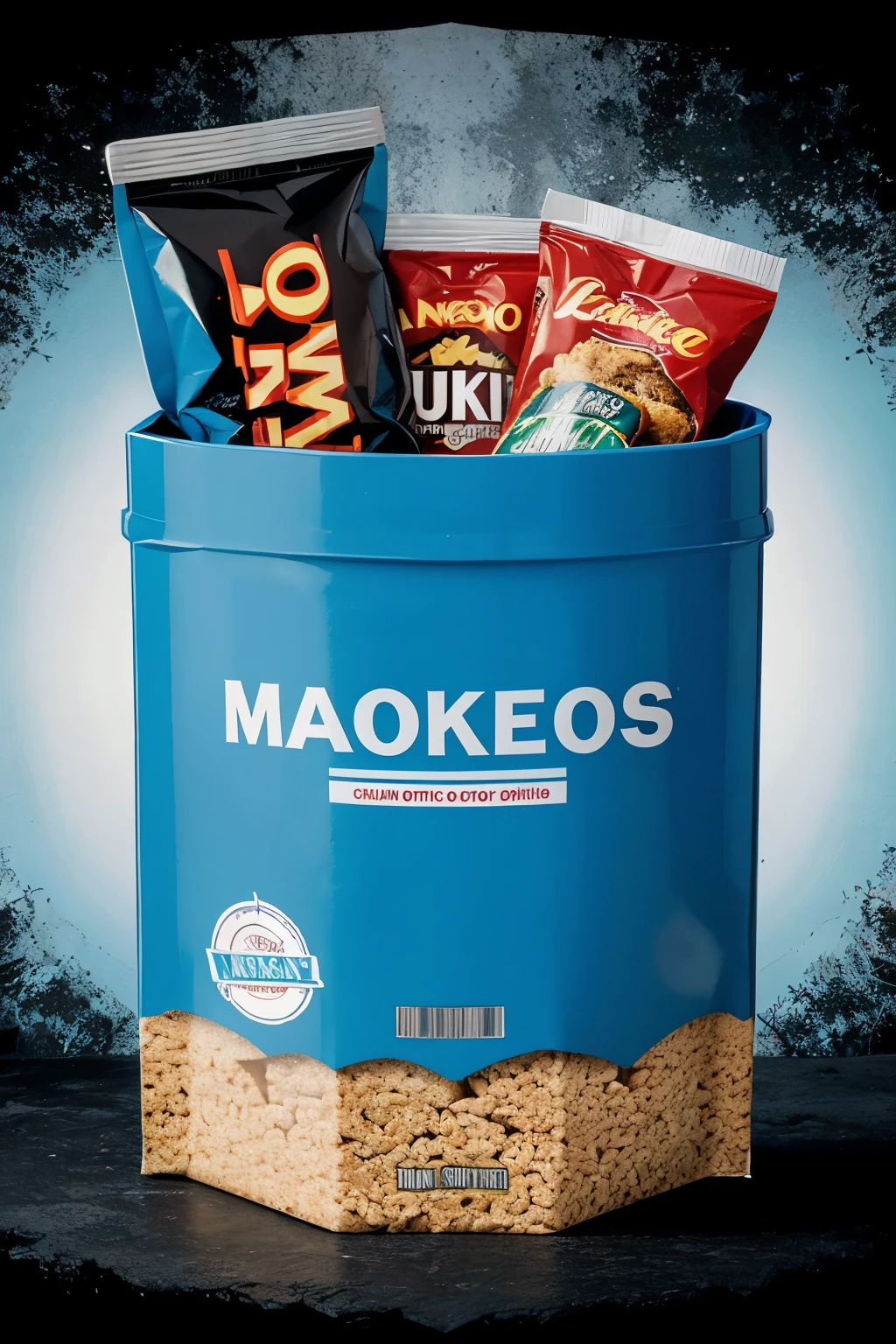 Un logotipo de la palabra snacks
