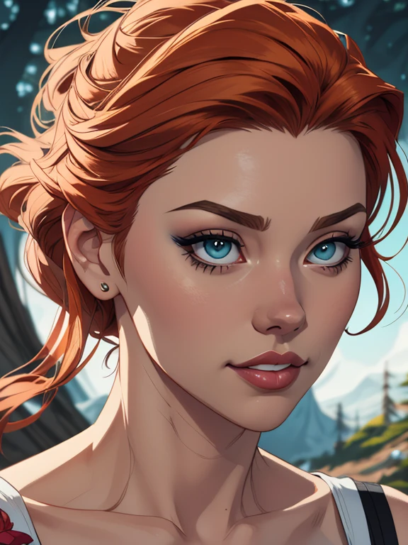 Personagem mulher estilo atompunk Fiona rainha Anna de Arendelle com marcas de guerras Imagem de desenho animado de uma mulher .Ilustra??o estilo desenho animado, estilo de arte dos desenhos animados, estilo de arte dos desenhos animados, digital illustration style, estilo atompunk design de personagens altamente detalhado, arte digital detalhada coragem, Forest fan art, Design de personagens de retrato, beautiful digital illustration, retrato de alta qualidade, Arte em quadrinhos, mulher jovem cabelo com transas lindas . Queen Anna of ArendelleBeautiful lined eyes Medium large bust and wonderful sexy clothes. image expression of sexual desire from waist to head illustration Queen Anne of Arendelle atompunk style Fallout 4 style pose a close-up of a woman with a flower in her hair, obras de arte no estilo de guweiz, extremely detailed digite germe, digite germe. alto detalhe, style digite germe, digite germe. anime illustration, digite germe portrait, even model | digite germe, digite germe and rossdraws playboy