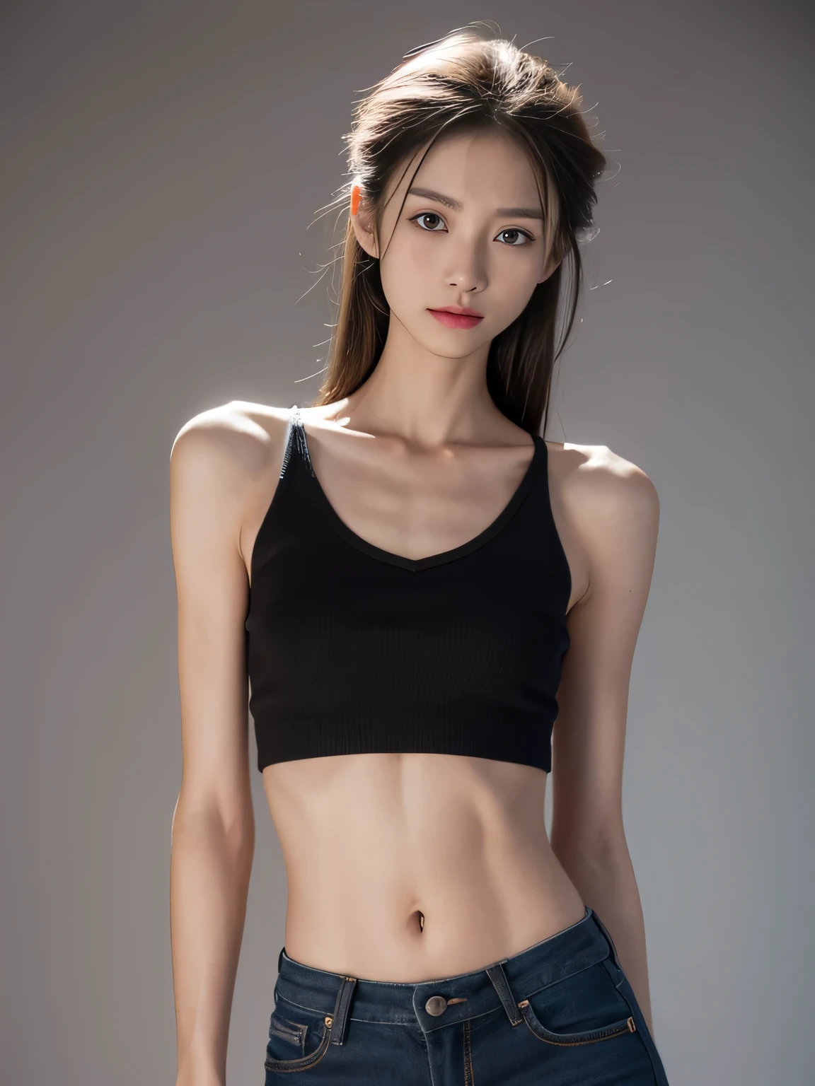  scrawny anorexic teen model, masterpiece, weak fragile body, malnutrition body, skinny body, thin emaciated body, smiling face,