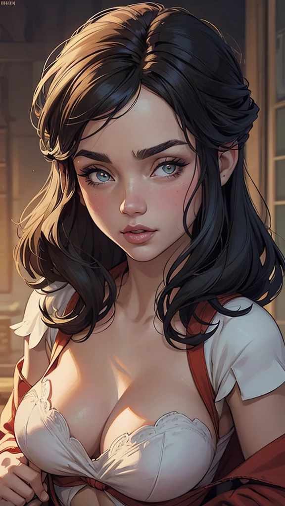 Cartoon style digital illustration style GTA digital style, estilo atompunk design de personagens altamente detalhado, arte digital detalhada coragem, Forest fan art, Design de personagens de retrato, beautiful digital illustration, retrato de alta qualidade, Arte em quadrinhos, mulher jovem cabelo com transas lindas . Queen Anna of ArendelleBeautiful lined eyes Medium large bust and wonderful sexy clothes. image expression of sexual desire from waist to head illustration Queen Anne of Arendelle atompunk style Fallout 4 style pose playboy magazine with beautiful breasts without clothes wonderful breasts Character Christina Ricci black hair style Morticia AddamsCartoon image of a woman .cartoon style illustration, estilo de arte dos desenhos animados, estilo de arte dos desenhos animados, digital illustration style, a 