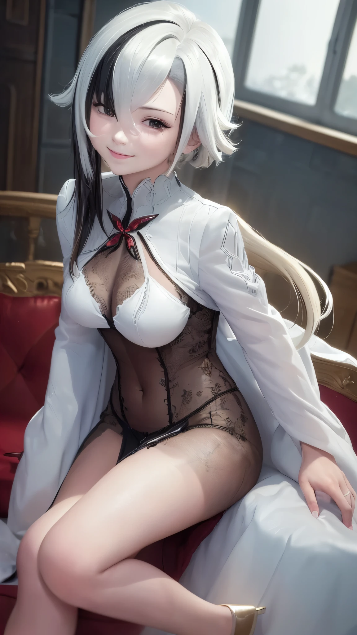(((masterpiece))), (((best quality))), ((Ultra Detailed)), (Light), (Dynamic Angle), 1 ,Around ,so cute,The smile is good-looking,