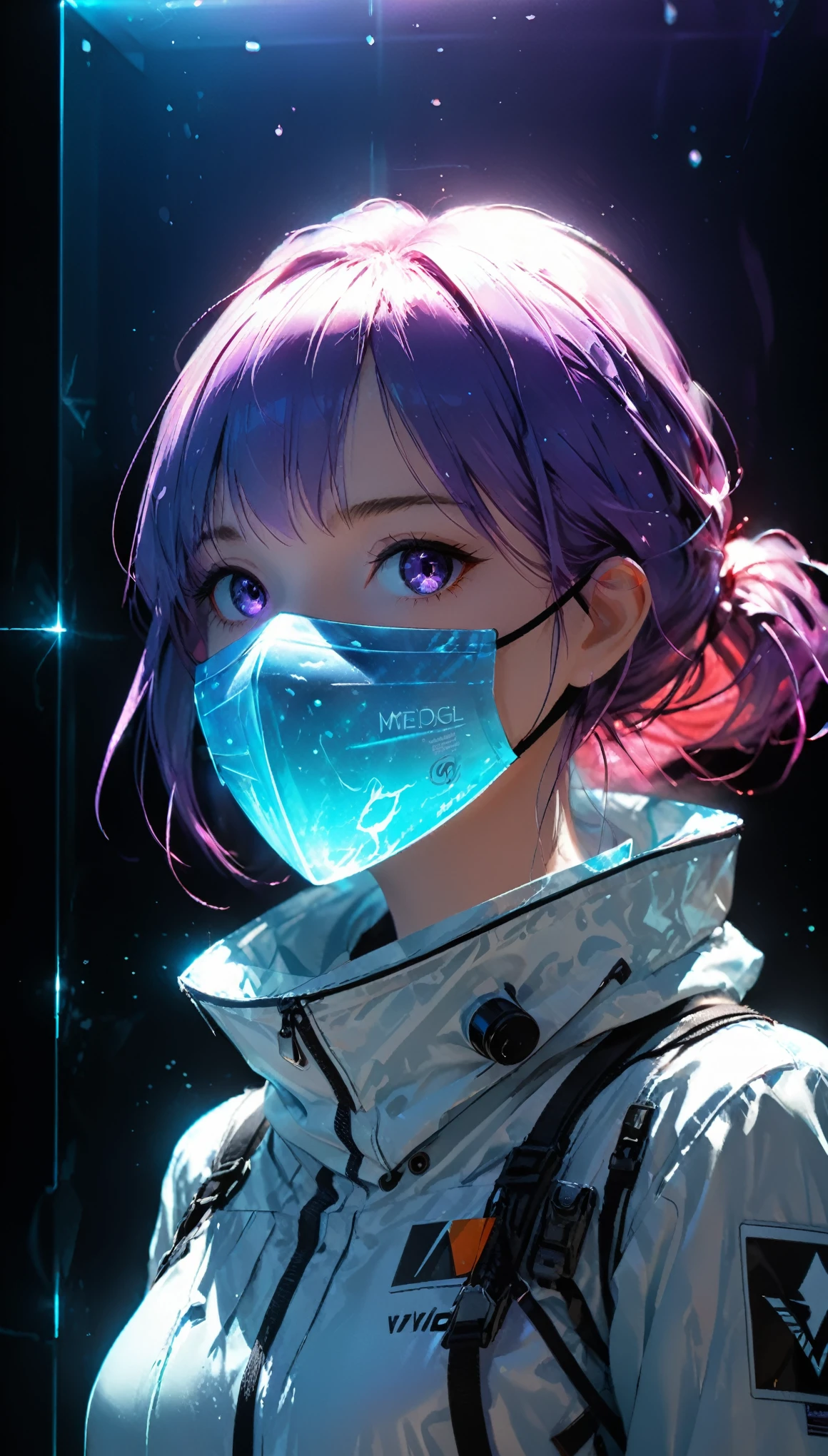 (in style of Ashley Wood:1.3),
(Chemiluminescence:1.2),1girl,(minimalism:1.2),(in a symbolic and meaningful style:1.1),(highly reflective surface equipment:1.2),(mediumvioletred smooth soft Aerogel mouth mask:1.4),(detail ray tracing:1.1)