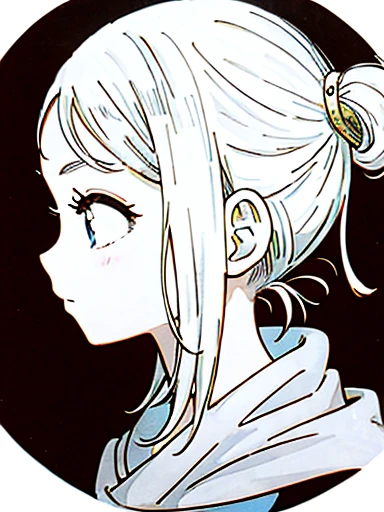 Charming character, Profile picture, high quality, Detailed face, Manga style.cute、Facing forward
