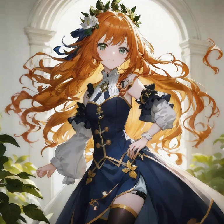 Close up portrait of woman with long red hair in dress, marin kitagawa fanart, Cute anime waifu in a nice dress, cushart krenz key art feminine, Trending on ArtStation pixiv, Ayaka Genshin Impact, Copper-haired maiden, guweiz on pixiv artstation, guweiz on artstation pixiv