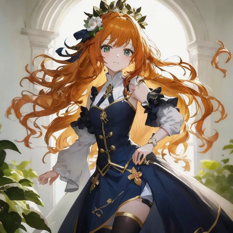 Close up portrait of woman with long red hair in dress, marin kitagawa fanart, Cute anime waifu in a nice dress, cushart krenz key art feminine, Trending on ArtStation pixiv, Ayaka Genshin Impact, Copper-haired maiden, guweiz on pixiv artstation, guweiz on artstation pixiv