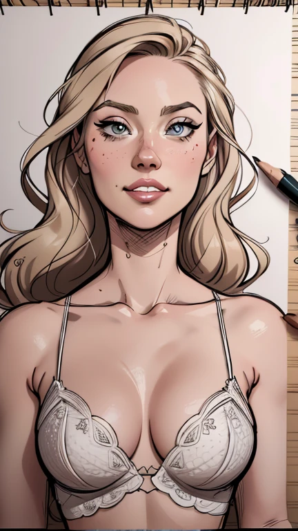 Female style Deborah Ann Woll beautiful breasts symmetrical medium breasts Fiona with war marks Cartoon image of a woman .Ilustra??o estilo desenho animado, estilo de arte dos desenhos animados, estilo de arte dos desenhos animados, digital illustration style, estilo um close de uma mulher com cabelos loiros e olhos azuis, rossdraws global illumination, Ross Draws 1. 0, style digite germe, digite germe and atey ghailan, Retrato de RossDraws, digite germe style, even model | digite germe, extremely detailed digite germe, Ross Draws 2. 0, digite germe detailed do roupas de executiva