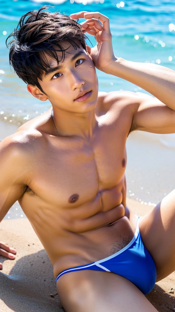male　Age 19 swimwear hawaii lifesaver