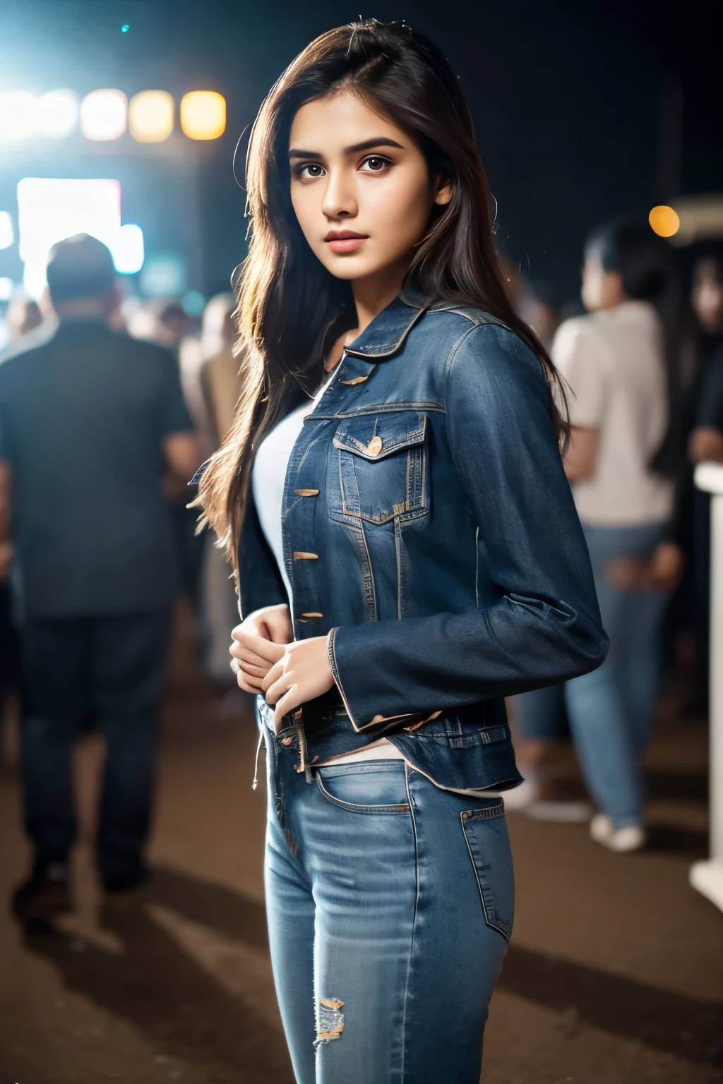 indian white fair girl 19 year old girl,full body view, (front to camera), detailed indian fair v type face, ultra detailed photograph,wearing jeans,suit cinematic lighting, 4k, sharp focus, high resolution, detailed skin, detailed brown eyes,