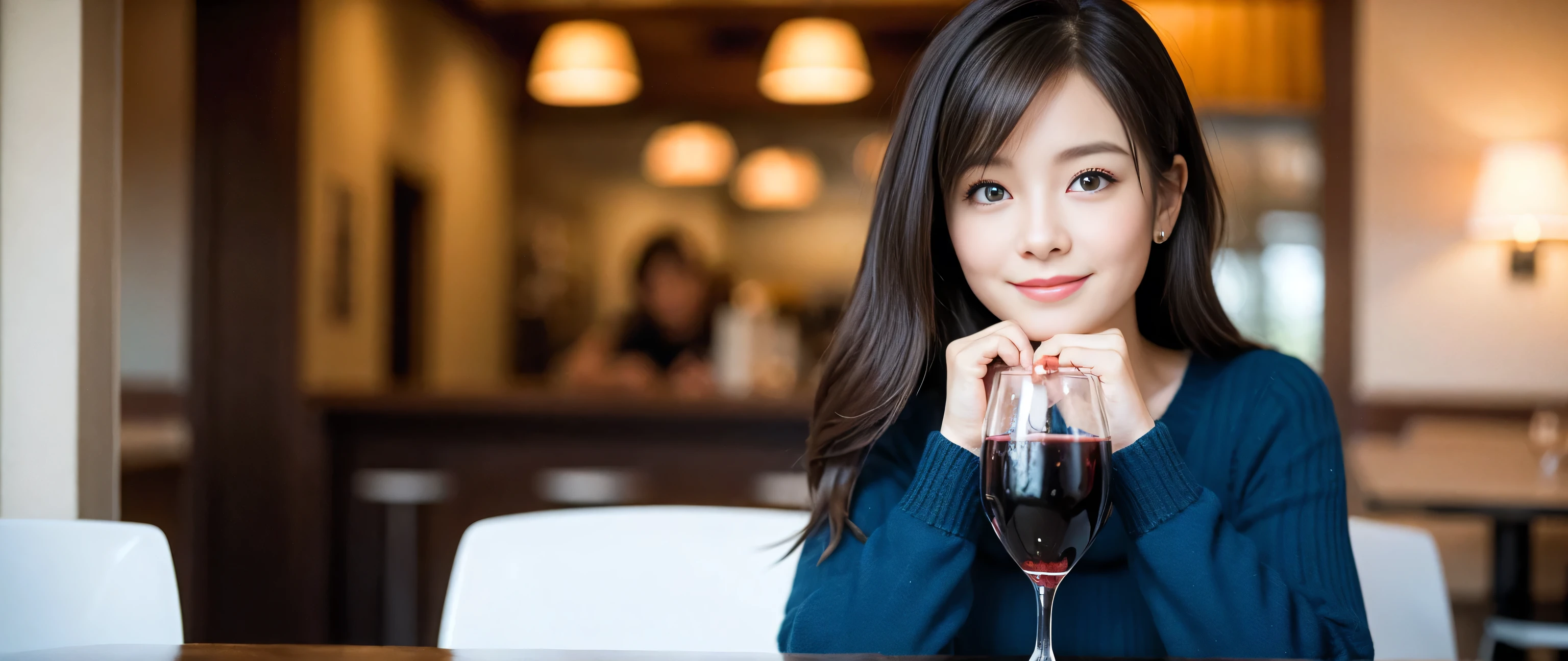 ((highest quality、8k、masterpiece:1.3))、1 male、1 female、Couple、Lovers Couple、Slim body、((Bob Hale、Straight hair:1.2))、(Realistic, Intricate details:1.2), Wine glass on the table、Put the light on your face、 Amazing view of the sunset sky and clouds、Amazing mountain views、A bright smile、A lovely woman with a smile、Bright image、Beautiful Face, blue eyes, The light shines on your face, Blushing, short hair,Bright Face、Fox face、 (40 years old), 39 years old, Lady、red wine 、Appetizers、Italian food、Wine bottle、Champagne、sparkling wine、Two beauties、Brown Hair、Shortcuts、Long sleeve shirt、dress、Pretty Woman 1, (Slim face), (The body is slim), (Brown Hair), (Shortcuts), cheeks turn a little red,Attractive beauty、, Out of the window, A beautiful and detailed night view unfolds.........., restaurant, In a prominent place (From the waist up) Nova Frog Style, actress, model, Upper Body, White wine, slim, wine glass, Wine glass placed in the center, smile, (smile: 1.15), Beautiful fine grain, Depth f/2,saturation, High Contrast, Strong light and shadow,Moist Body:1.5、3D texture、Delicate eyes、Brown Hair、The hair is very shiny、