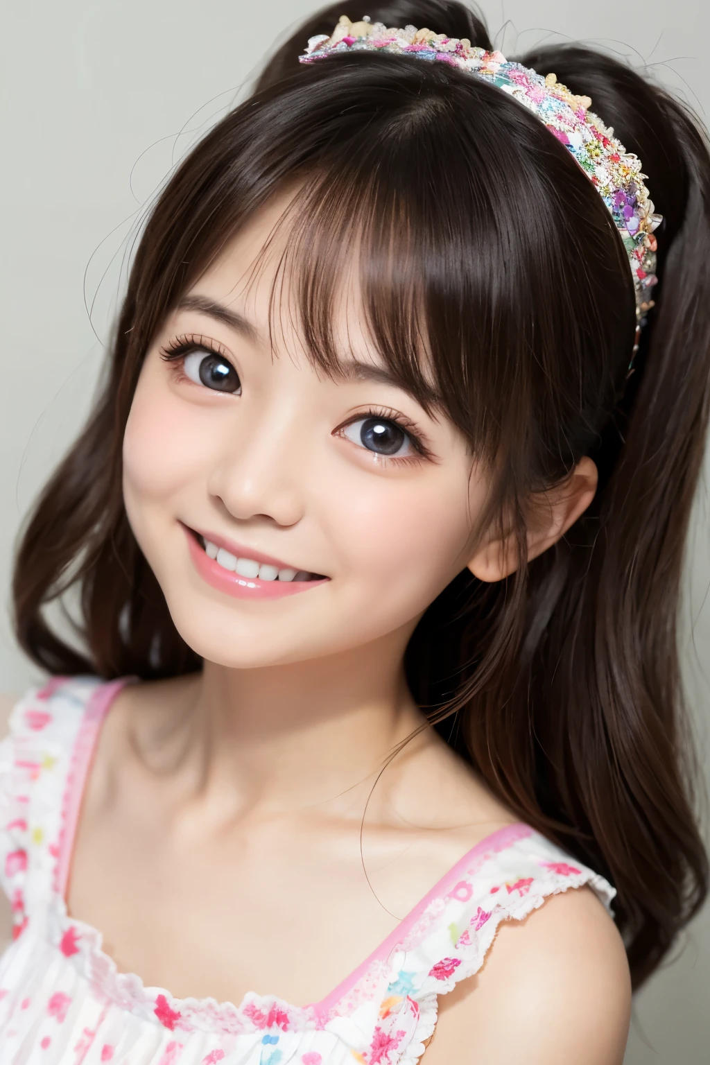 3 years old、smile、Your eyes are sparkling、Big eyes、