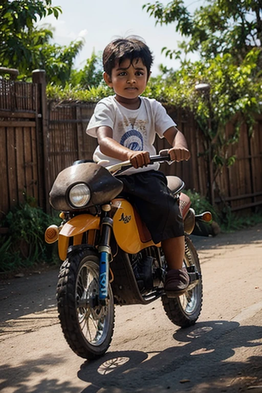 Create a 1 year an baby riding tnimal "chicken" but without riding any vehicles