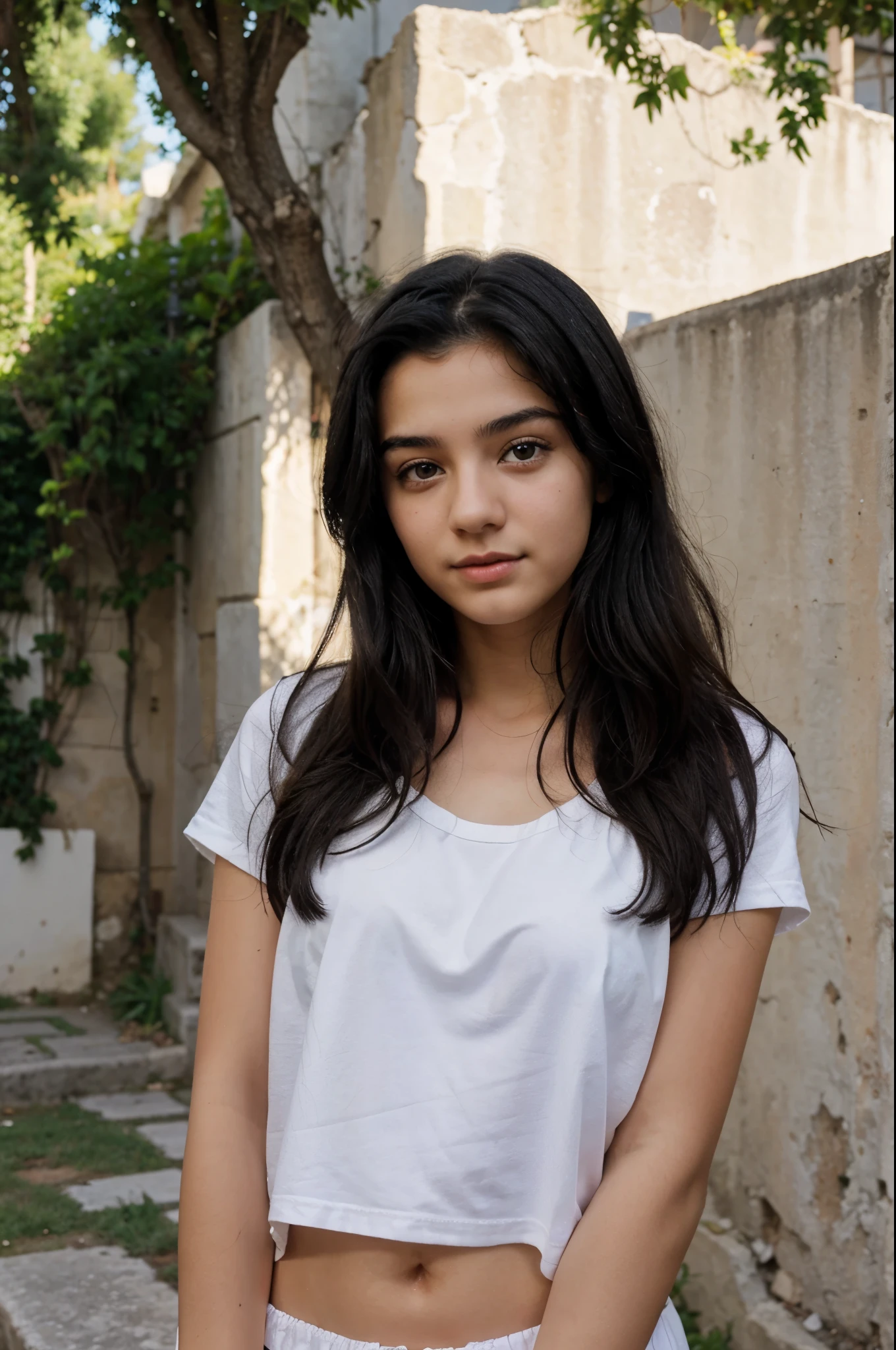 Greek, cute, 18 years old, black hair