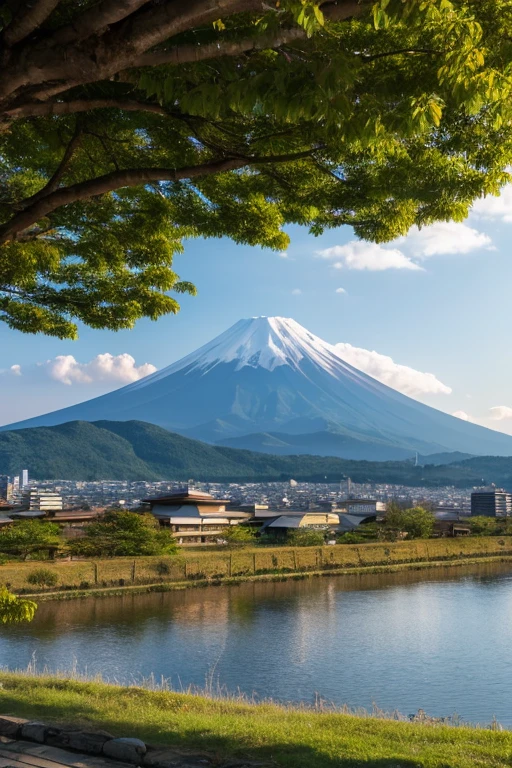 highest quality, masterpiece, Fuji Mountain