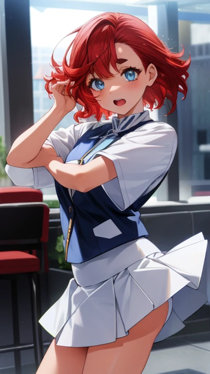 Tabletop, highest quality, Tabletop, Attention to detail, detailed face, detailed eyes, Rendered eyes, Perfect Eyes, Hip line, Ambient Occlusion, Clear images, detailed, wonderful,8k,8k Wallpaper,8k background, Attention to detail肌, High resolution,
One Girl, alone, Deleting emails, ((Asticasia White 、mini skirt)), ((Redhead、blue eyes))、(Hotel)、Panty shot、Cute Panties