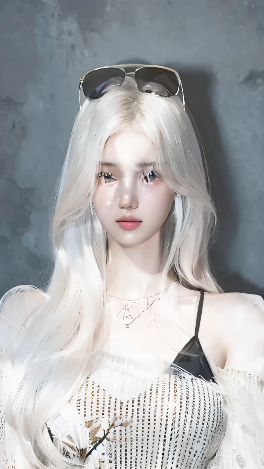 8k, masterpiece, RAW photo, best quality, photorealistic, extremely detailed CG unity 8k wallpaper, Depth of field, Cinematic Light, Lens Flare, Ray tracing, (extremely beautiful face, beautiful lips, beautiful eyes), intricate detail face, ((ultra detailed skin)), best quality, Masterpieces, Super high resolution, (photograph realistic:1.5), Original image, luxury long dress, 1girl, offshoulder, In the dark, deepshadow, low tune, Cold light, Sexy look, long whitr hair,Cafe,pretty,lim light,swirling hair, medium shot, big breast.