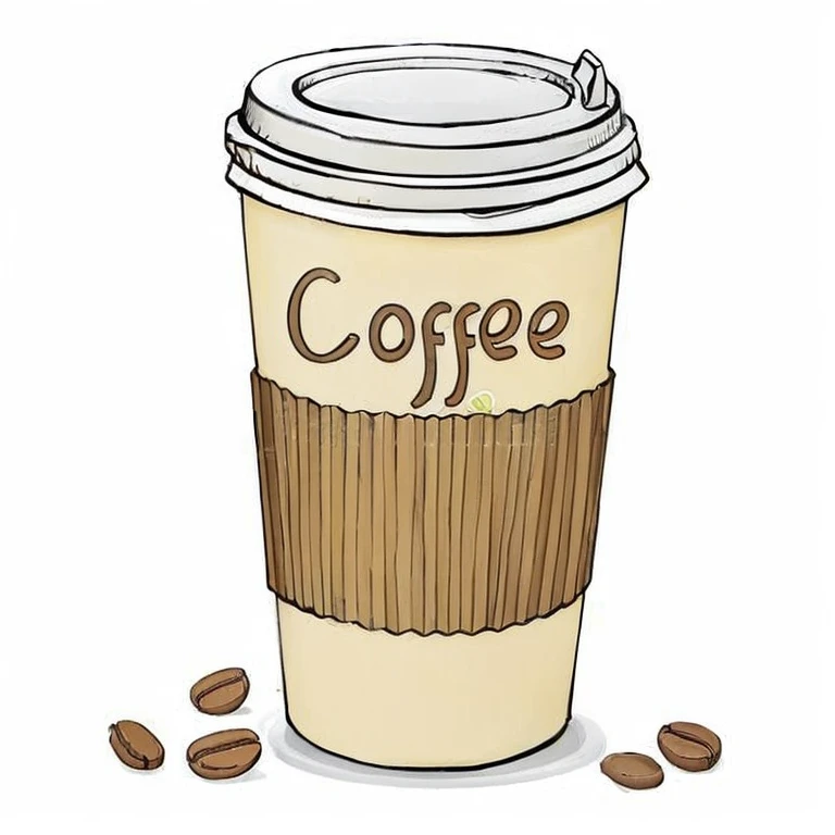 a coffee cup with a lid and a wooden sticker on it, cartoon paper coffee cup, coffee cup, coffee, cup of coffee, drinking coffee, drinking a cup of coffee, coffee cups, hot coffee, drink more coffee, paper cup, drinking a coffee, morning coffee, huge cup of coffee, coffee smell, rendering, steaming coffee, coffee stain