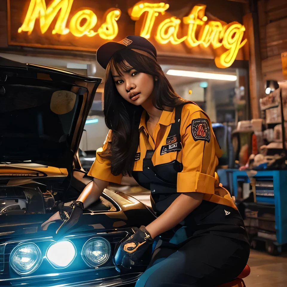 Realistic ,indonesian women, fat body