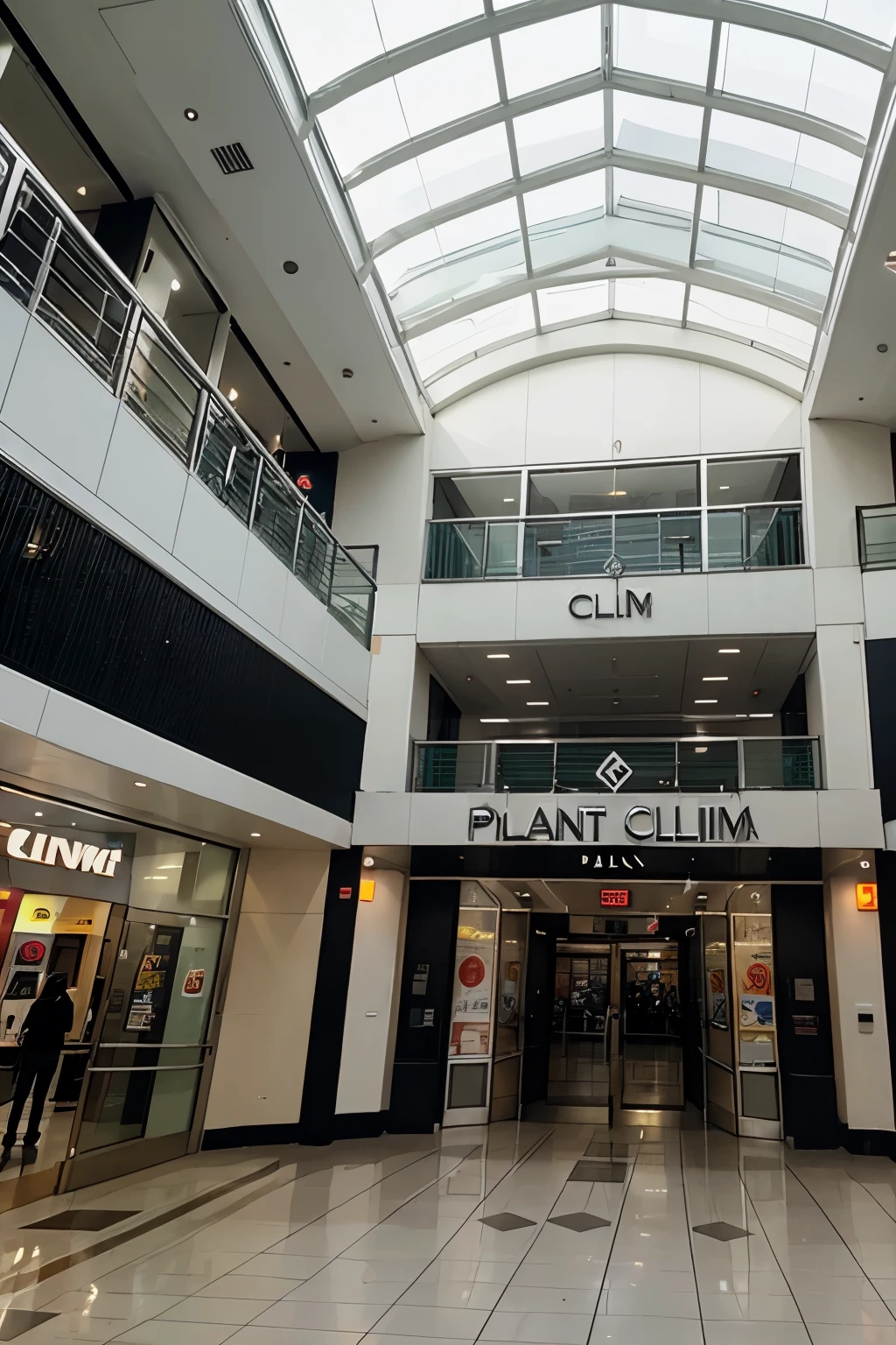 Planta de um cinema de shopping
