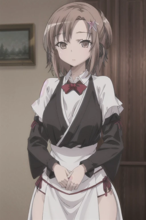 Kusunoki yukimura,Big Breasts,Black dress,A string is tied around the lower breast,Constraints,